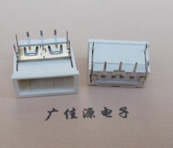 吉安USB接口2.0连接器.3p端子加护套防尘母座