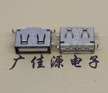 吉安USB母座 前贴后插 沉版1.1/1.9总长8.5mm大电流