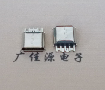 吉安Micro USB母座 防水接口焊线夹板式悬空翻边