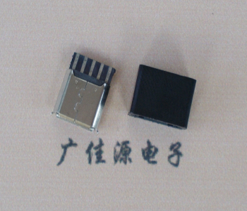 吉安麦克-迈克 接口USB5p焊线母座 带胶外套 连接器