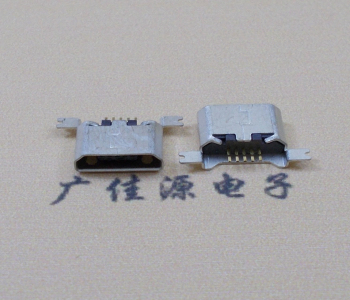 吉安MK USB B Type 沉板0.9母座后两脚SMT口不卷边
