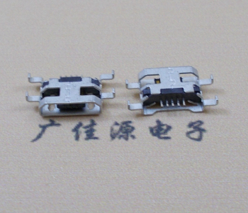 吉安MICRO USB 5PIN接口 沉板1.6MM 四脚插板无导位