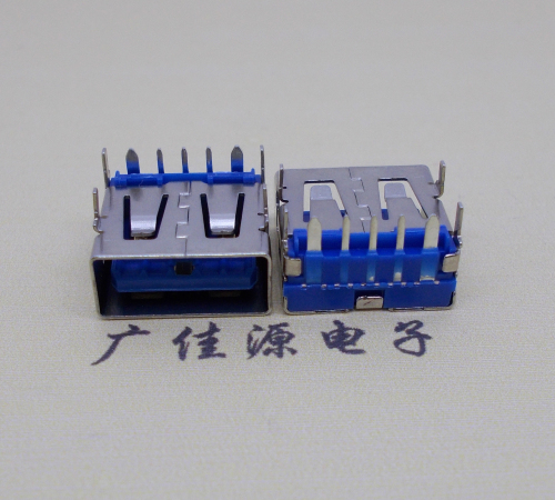 吉安 USB5安大电流母座 OPPO蓝色胶芯,快速充电接口