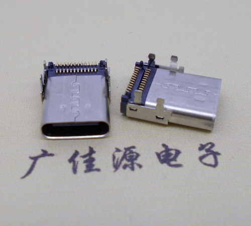 吉安板上型Type-C24P母座双排SMT贴片连接器