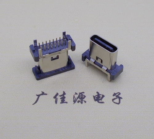 吉安立式插板type-c16p母座长H=8.8mm