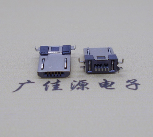 吉安Micro usb焊板式公头贴片SMT款无弹超薄