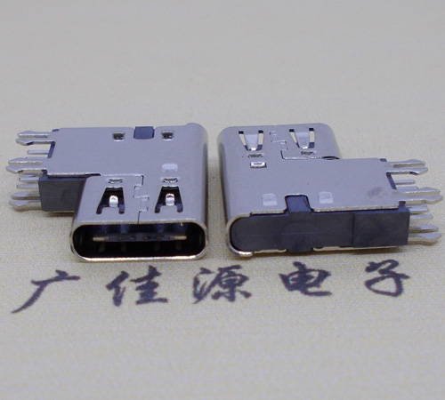 吉安type-c6p母座侧插加高连接器