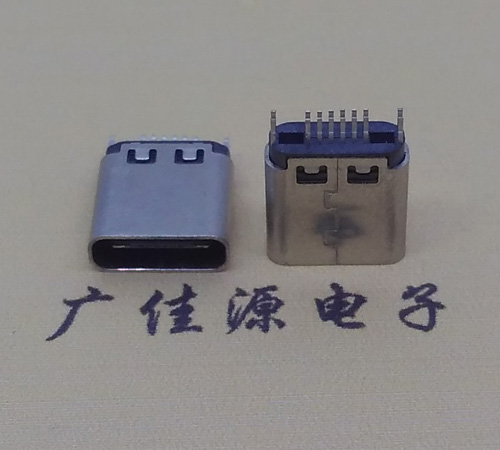 吉安type-c16p母座,夹板式type-c16p接口连接器