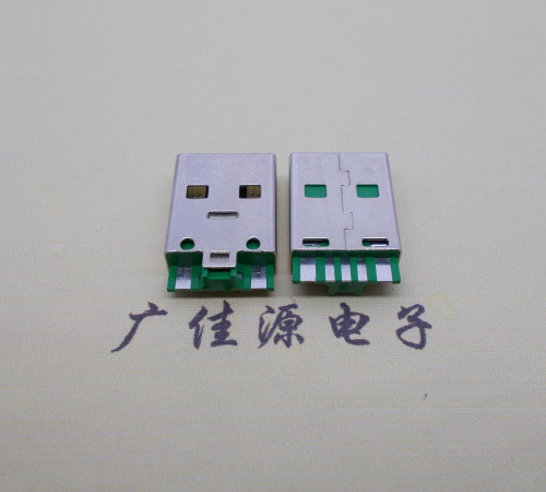 吉安usb5a公头.5p焊线带ic.大电流oppo闪充